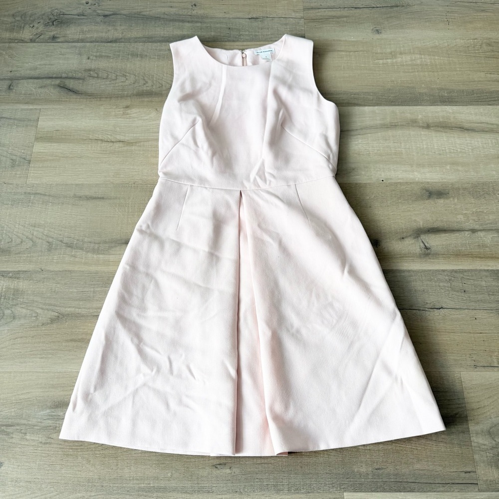Club Monaco powder pink fit-and-flare sleeveless cocktail dress - size 4 (Small) - Picture 2 of 3
